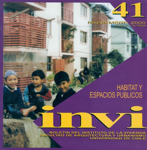 											Ver Vol. 15 Núm. 41 (2000): Hábitat y Espacios Públicos
										